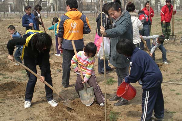 大兴植树基地静逸清采摘园